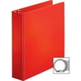thumbnail image 1 of Business Source Basic Round Ring Binders 2" Binder Capacity - Letter - 8 1/2" x 11" Sheet Size - Round Ring Fastener(s) - Vinyl - Red - 1.52 lb - 1 Each, 1 of 7
