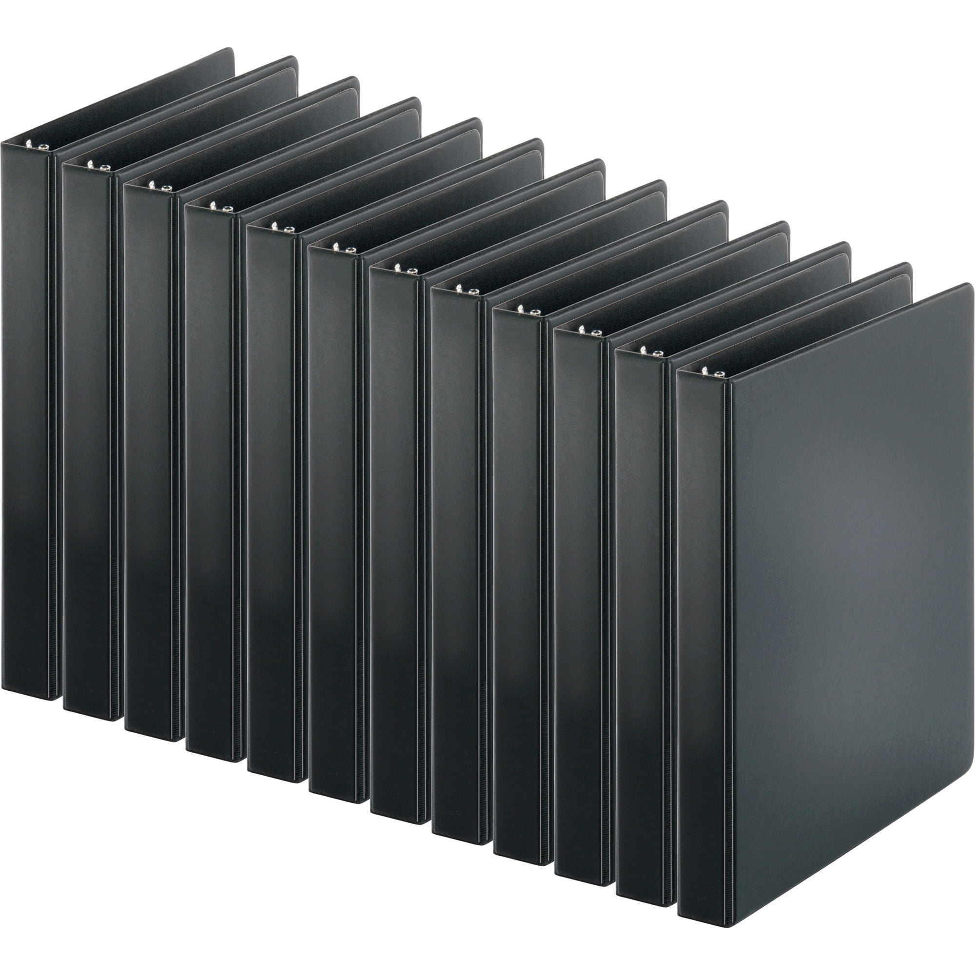 Business Source Basic Round-ring Binder, 8 1/2" X 11" Sheet Size - 3 X Round Ring Fastener(s)