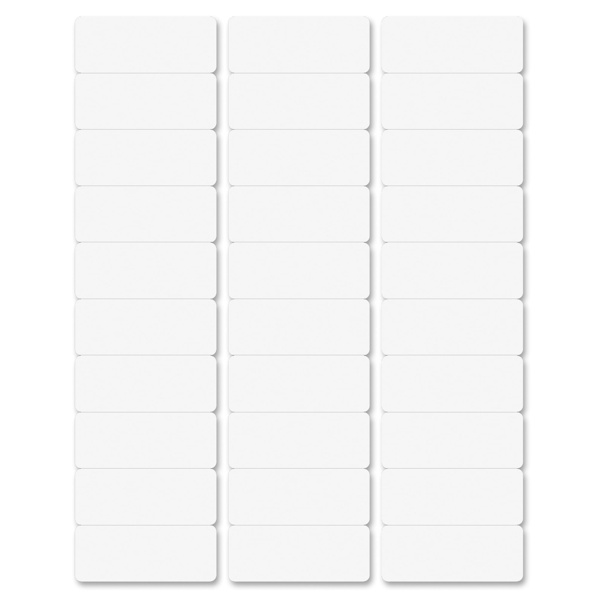 Business Source Bright White Premium-quality Address Labels - 1" X 2 5/8" Length - Permanent Adhesive - Laser, - Bright White - 30 / Sheet - 500 Total Sheets - 15000 / Carton