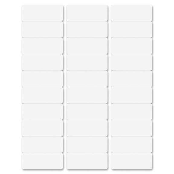 Business Source Bright White Premium-quality Address Labels - 1" X 2 5/8" Length - Permanent Adhesive - Laser, - Bright White - 30 / Sheet - 500 Total Sheets - 15000 / Carton