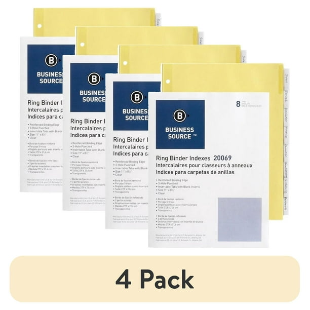 Business Source Buff Stock Ring Binder Indexes - 8 x Divider(s) - Blank Tab(s) - 8 Tab(s)/Set1.25 Business Source Buff Stock Ring Binder Indexes - 8 x Divider(s) - Blank Tab(s) - 8 Tab(s)/Set1.25