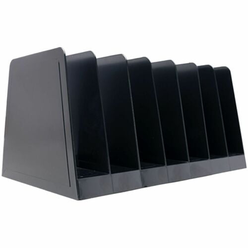Business Source Desk Step Sorter, 4.50" Height x 8.75" Width x 5.50" Depth, Desktop, Durable, 25% Recycled, Black, Plastic (11876) | 5-Pack (5 Total)