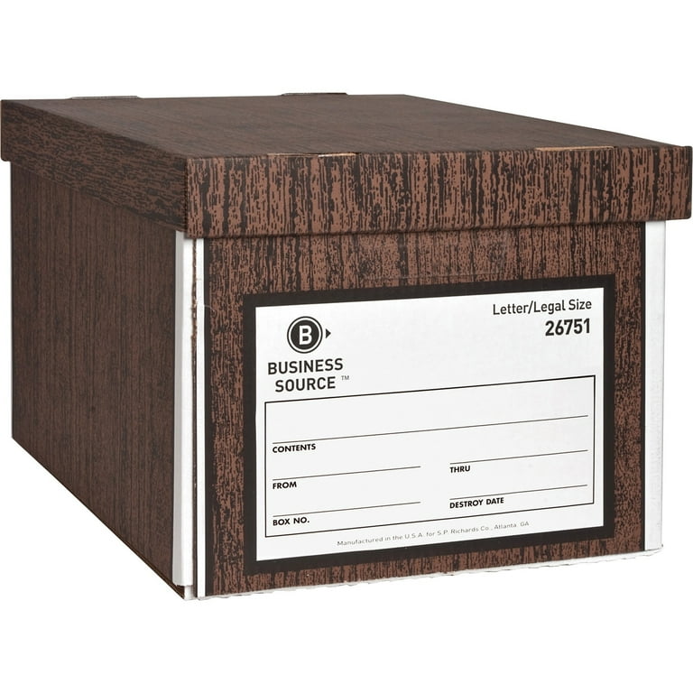 Business Source Quick Setup Medium-Duty Storage Box - External Dimensions: 12 Business Source Quick Setup Medium-Duty Storage Box - External Dimensions: 12