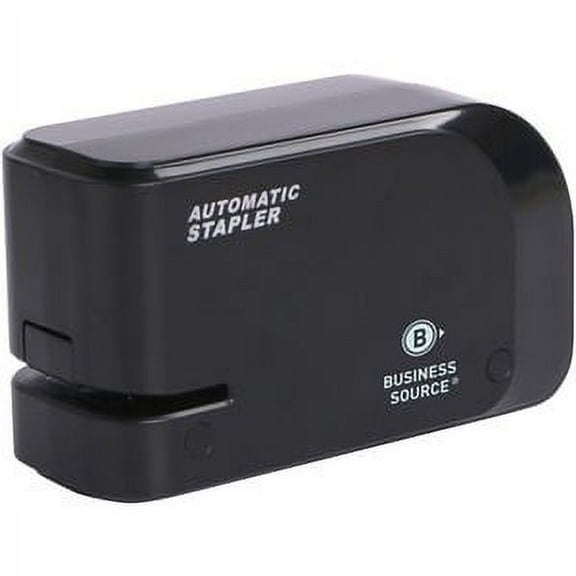 Business Source Electric Stapler 20 Sheets Capacity - 105 Staple Capacity - Half Strip - 24/6mm, 26/6mm Staple Size - 2 x AA Batteries - Battery Included - Black