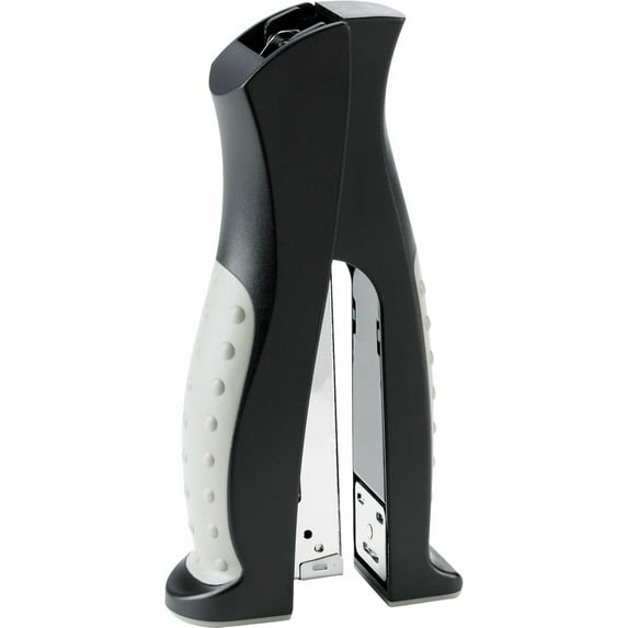 Business Source Ergonomic Full Strip Vertical Desk Stapler, Gray, 20 Sheets Capacity, 210 Staples