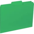 thumbnail image 1 of Business Source File Folder Interior Ltr 1/3" Cut 100/BX Green 43563, 1 of 13