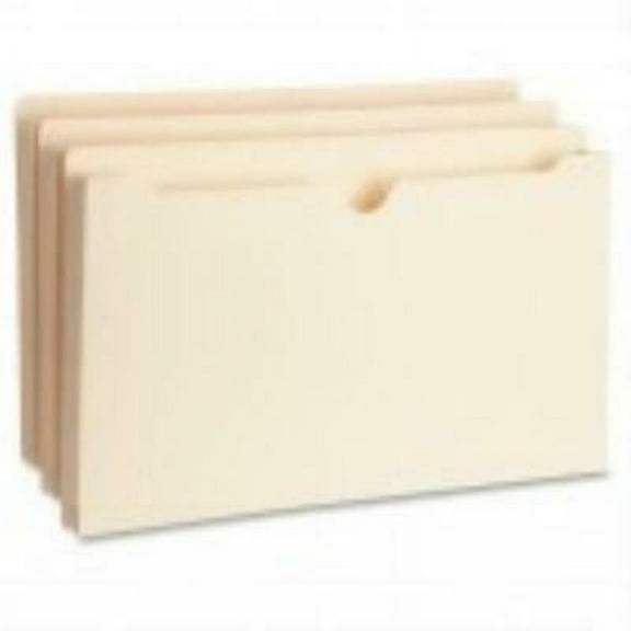 Business Source Flat File Pocket - 50 per box Legal - 8.50" x 14" - 1" Expansion - 11 pt. - Manila
