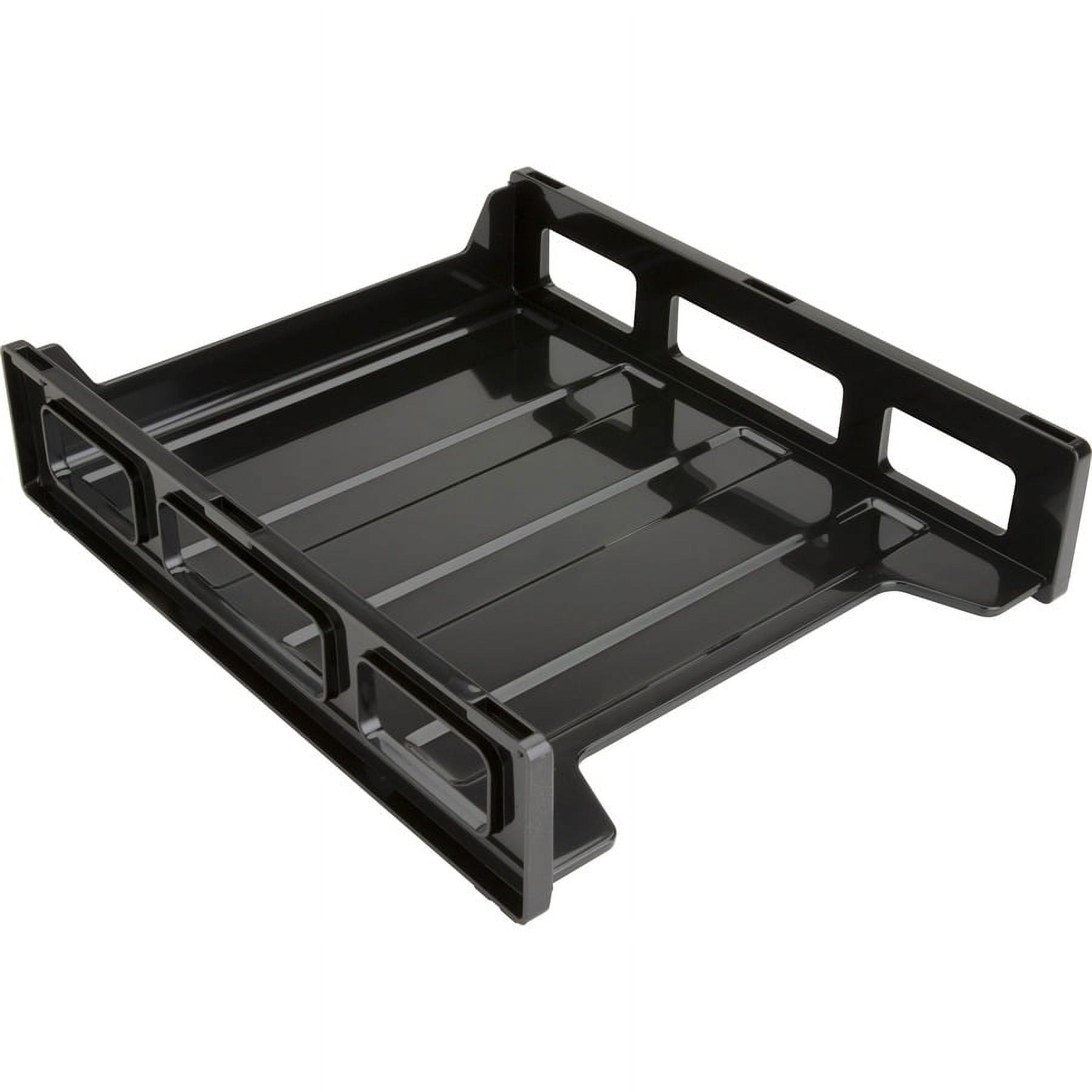 Business Source Front-Load Stackable Letter Tray - Desktop - Stackable - 25% Recycled - Black - Plastic - 1 Each Business Source Front-Load Stackable Letter Tray - Desktop - Stackable - 25% Recycled - Black - Plastic - 1 Each