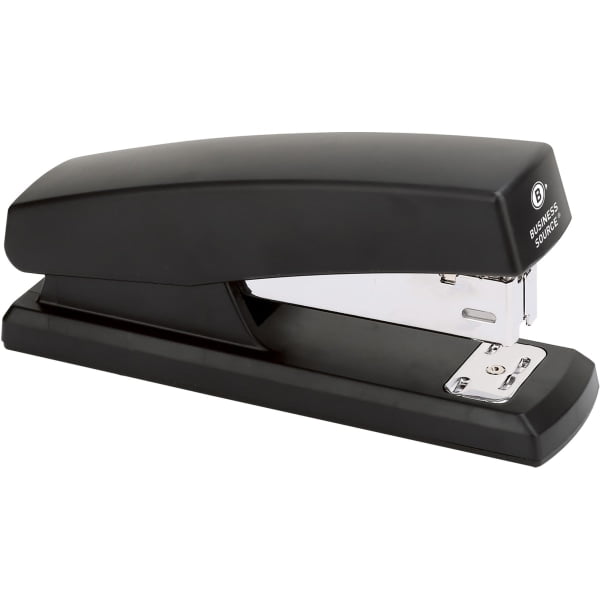 Business Source Half-strip Stapler - 20 Sheets Capacity - 105 Staple Capacity - Half Strip - 1 Each - Black Business Source Half-strip Stapler - 20 Sheets Capacity - 105 Staple Capacity - Half Strip - 1 Each - Black