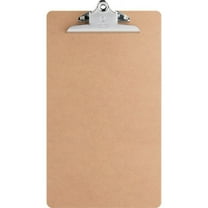 Business Source Hardboard Clipboard - 9" x 15 1/2" - Hardboard - Brown - 1 Each | Bundle of 2 Each