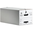 thumbnail image 1 of Business Source Heavy Duty Letter Size Storage Box - External Dimensions: 12" Width X 24" Depth X 10"height - Media Size Supported: Letter - String/button Tie Closure - Medium Duty - Stackable -, 1 of 8
