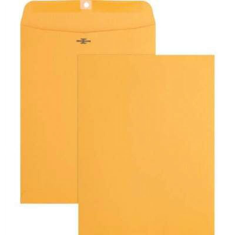 Business Source Heavy-Duty Clasp Envelopes - 11.5" X 14.5", Open-End With Metal Clasp