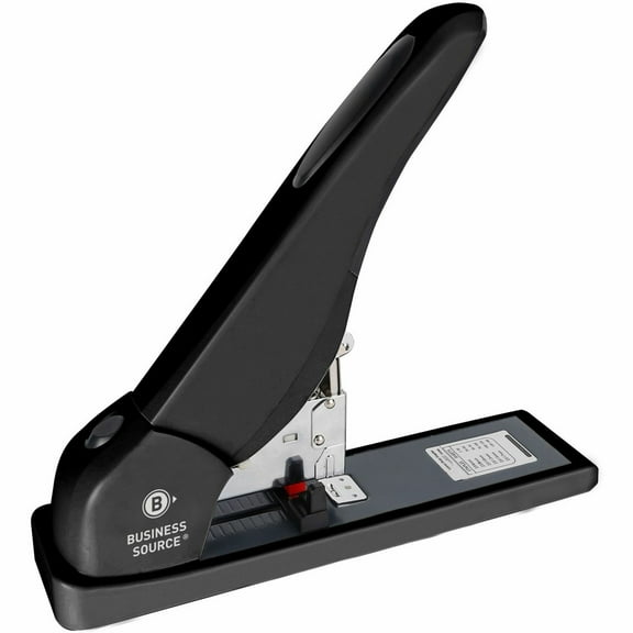 Business Source BSN65661 High Capacity Stapler, Black - 140 Sheet