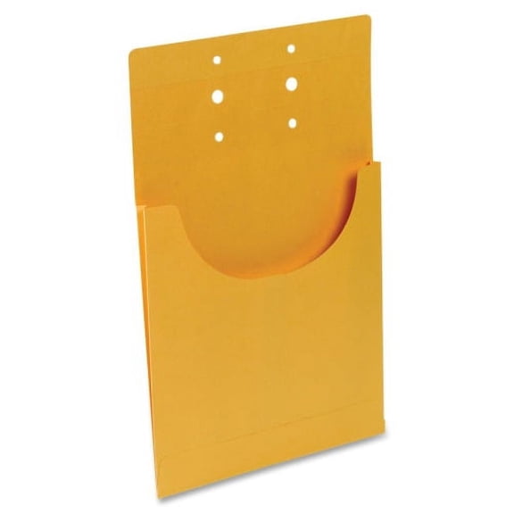 Business Source Kraft Classification Pocket Letter - 8 1/2" x 11" Sheet Size - 3/4" Expansion - Internal Pocket(s) - Kraft - 100 / Box
