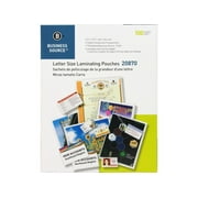 Business Source Laminating Pouch Ltr 3Mil 9"x11-1/2" 100/BX Clear 20870