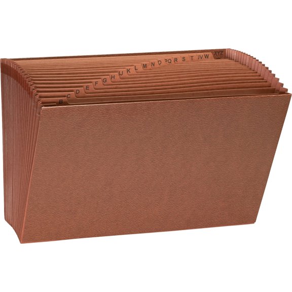 Business Source Legal Recycled Expanding File - 8 1/2" x 14" - 21 Pocket(s) - Brown - 30% Recycled - 1 Each | Bundle of 5