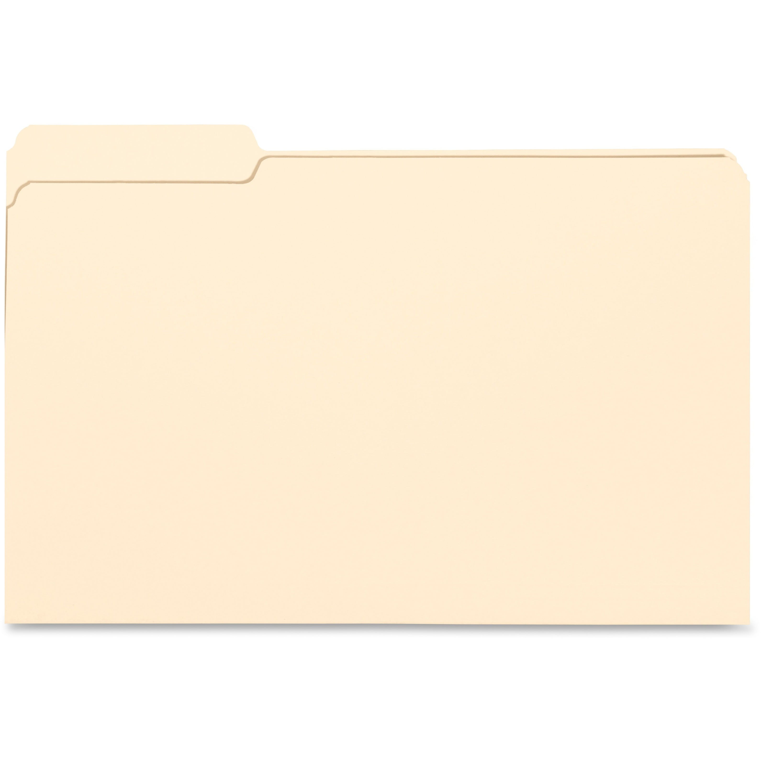 Business Source Legalsize 1/3cut Manila File Folders