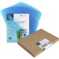 thumbnail image 1 of Business Source Letter File Sleeve - 8 1/2" X 11" - 20 Sheet Capacity - Polypropylene - Blue - 50 / Box, 1 of 6