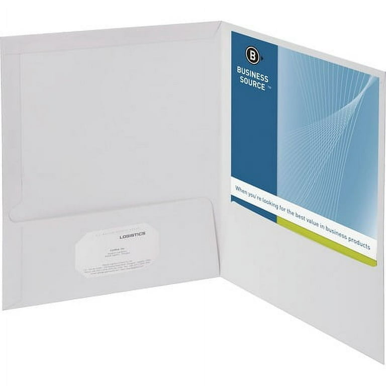 Business Source Letter Pocket Folder - 8 1/2 Business Source Letter Pocket Folder - 8 1/2