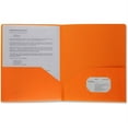 thumbnail image 1 of Business Source Letter Portfolio - 8 1/2" x 11" - 30 Sheet Capacity - 2 Pocket(s) - Poly - Orange - 1 Each | Bundle of 2 Each, 1 of 1