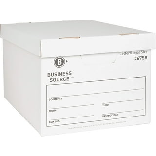 Business Source Lift-off Lid Heavy-Duty Storage Box - External Dimensions: 12 Business Source Lift-off Lid Heavy-Duty Storage Box - External Dimensions: 12