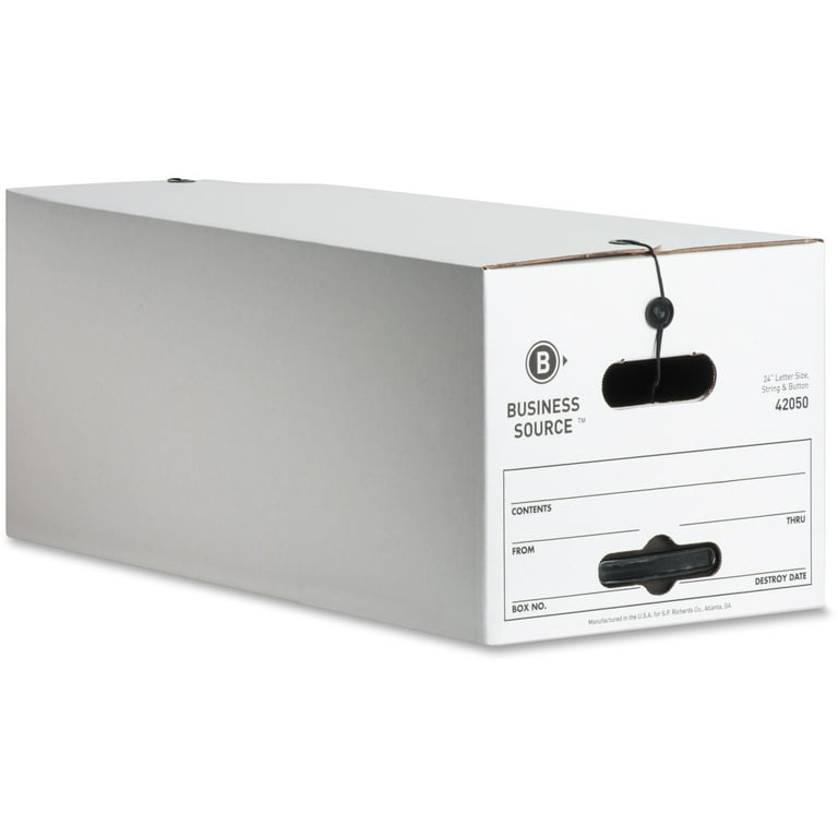 Business Source Light Duty Letter Size Storage Box - External Dimensions: 12 Business Source Light Duty Letter Size Storage Box - External Dimensions: 12