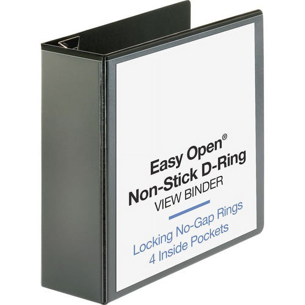Business Source Locking D-Ring View Binder - 4