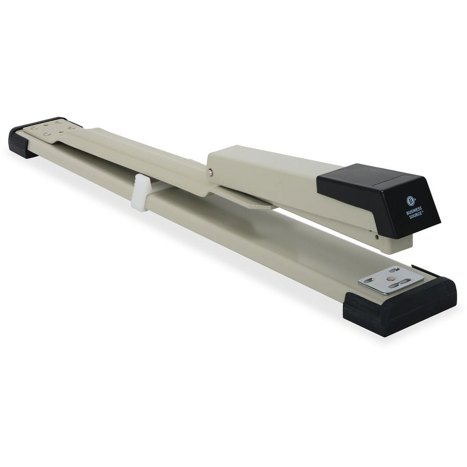 Business Source Long Reach Stapler - 20 of 20lb Paper Sheets Capacity - 210 Staple Capacity - Full Strip - 1/4 Business Source Long Reach Stapler - 20 of 20lb Paper Sheets Capacity - 210 Staple Capacity - Full Strip - 1/4