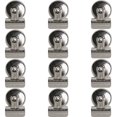 thumbnail image 1 of Business Source Magnetic Grip Clips - No. 1 - 1.3" Width - For Paper - Magnetic Backing, Heavy Duty - 12 / Box - Silver, 1 of 2