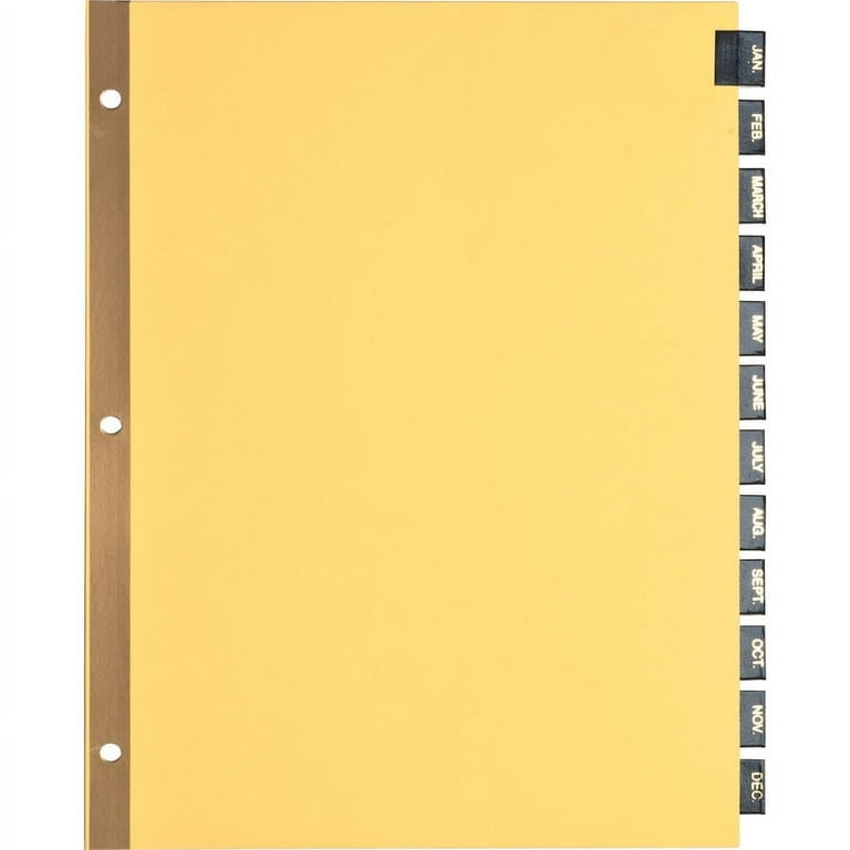 Business Source Jan-Dec Monthly Table of Contents Index Dividers - Printed Tab(s) - Month - January-December - 12 Tab(s)/Set - 8.5 Business Source Jan-Dec Monthly Table of Contents Index Dividers - Printed Tab(s) - Month - January-December - 12 Tab(s)/Set - 8.5