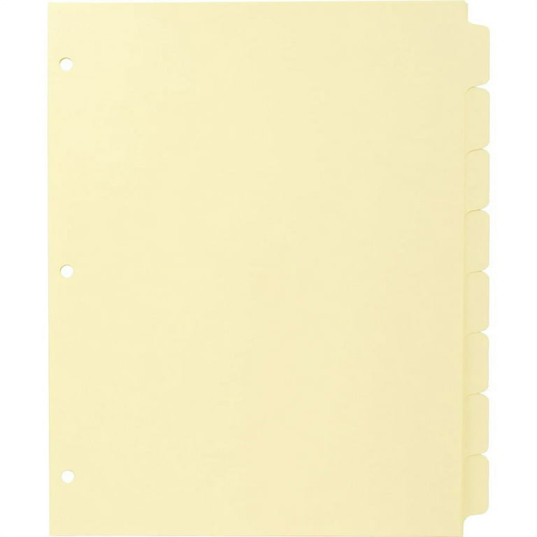 Business Source Mylar-reinforced Plain Tab Indexes - 5 Write-on Tab(s) - 8.5 Business Source Mylar-reinforced Plain Tab Indexes - 5 Write-on Tab(s) - 8.5
