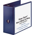 thumbnail image 1 of Business Source Navy D-ring Binder - 5" Binder Capacity - Letter - 8 1/2" x 11" Sheet Size - D-Ring Fastener(s) - 4 Pocket(s) - Polypropylene - Navy - | Bundle of 2 Each, 1 of 1