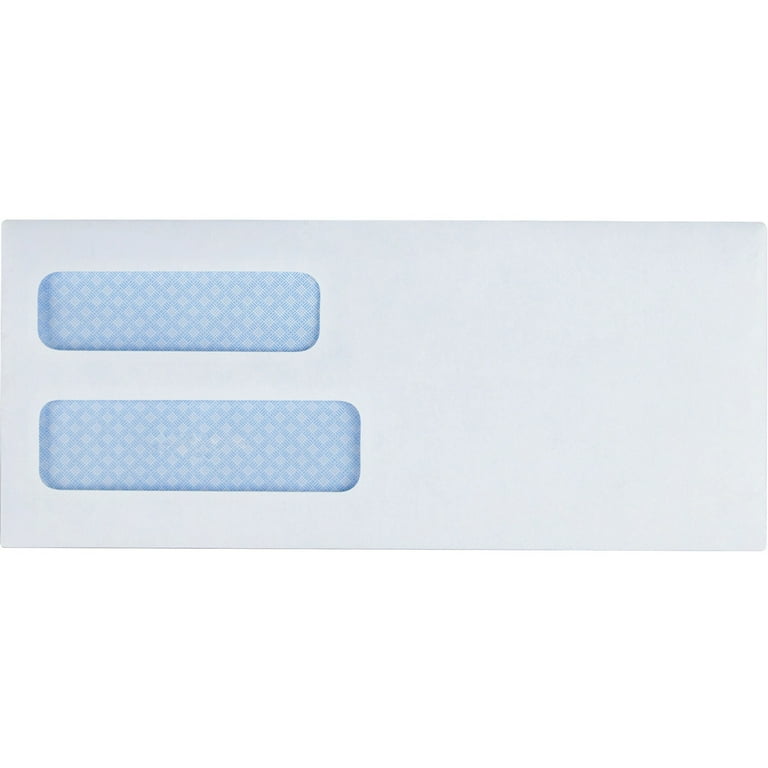 Business Source No. 8-5/8 Business Check Envelopes - Double Window - #8 5/8 - 8 5/8 Business Source No. 8-5/8 Business Check Envelopes - Double Window - #8 5/8 - 8 5/8