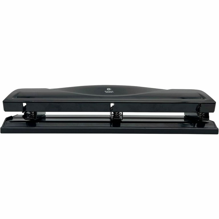 Business Source Nonadjustable 3-Hole Punch - 10 Sheet - 1/4 Business Source Nonadjustable 3-Hole Punch - 10 Sheet - 1/4