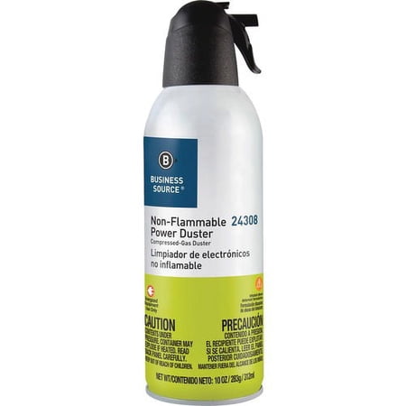 Business Source Nonflammable Power Duster - For Computer Equipment - 10 oz - Non-flammable, Ozone-safeCan - 1 Each - Multi | Bundle of 10 Each