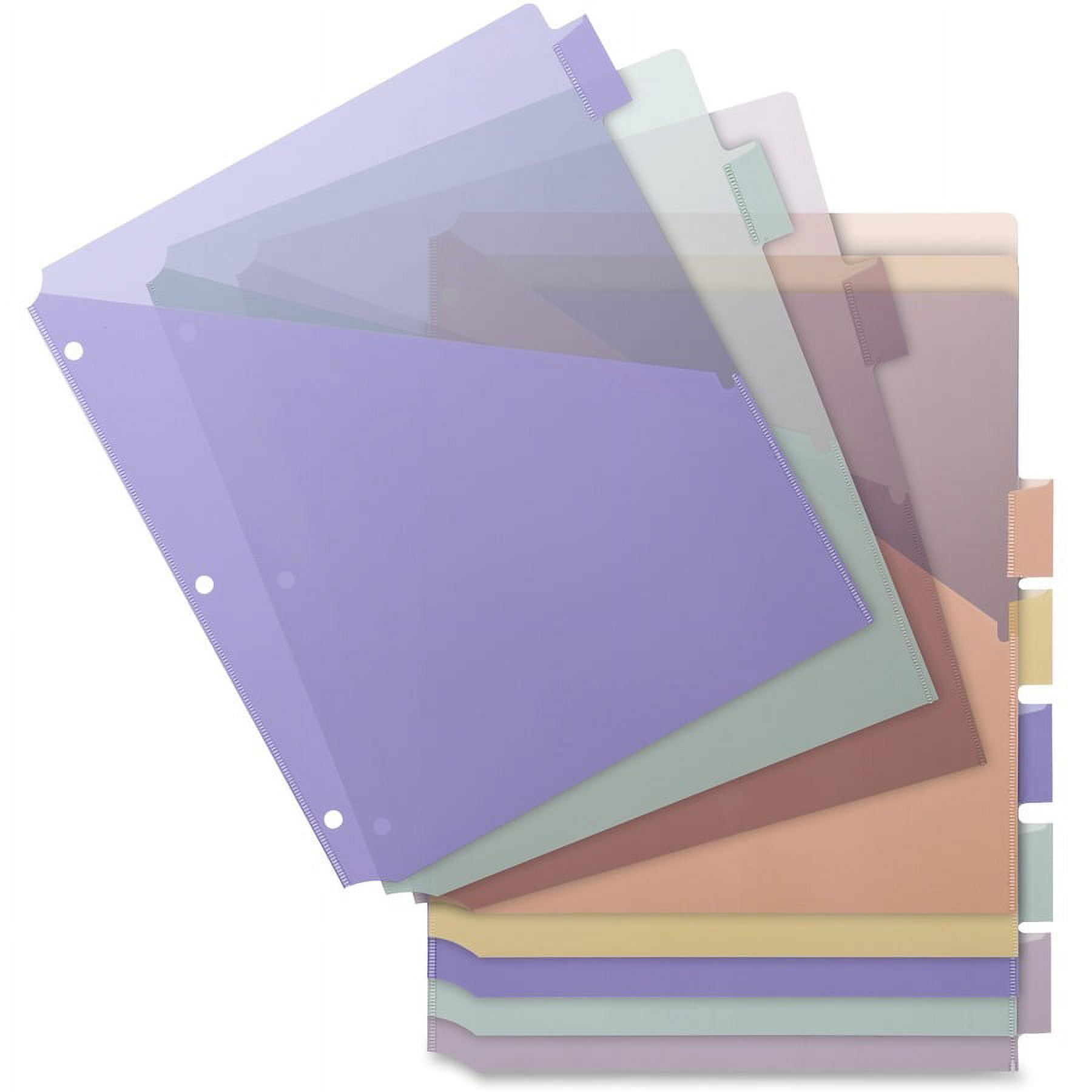 Business Source 3-Hole Poly Insert Index Dividers - 8 Print-on Tab(s) - 8.5 Business Source 3-Hole Poly Insert Index Dividers - 8 Print-on Tab(s) - 8.5