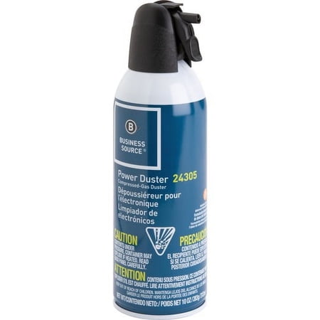 Business Source Power Duster - 10 oz - Moisture-free, Ozone-safe - 1 Each - Multi | Bundle of 10 Each
