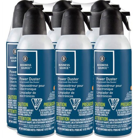 Business Source Power Duster - 10 oz - Moisture-free, Ozone-safe - 6 / Pack - Multi | Bundle of 10 Packs