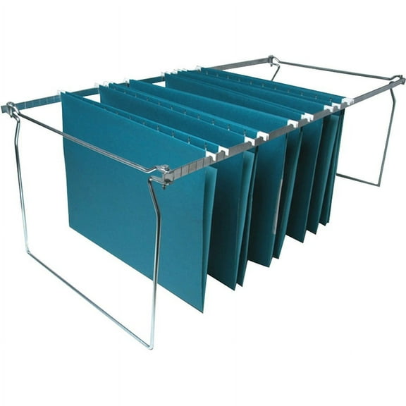 Business Source Premium File Folder Frames - Legal - Metal - Stainless Steel - 6 / Box | Bundle of 5