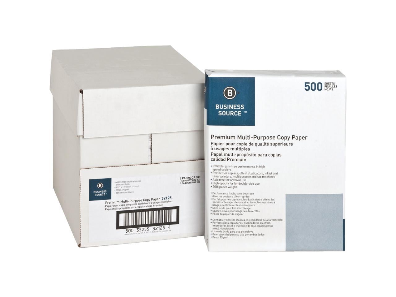 8-1/2 x 11 White Copy Paper (500 Sheets) by Paper Mart