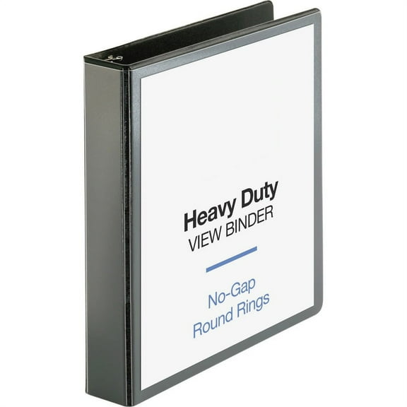 Business Source Premium Round Ring View Binder - 1 1/2" Binder Capacity - Letter - 8 1/2" x 11" Sheet Size - 350 Sheet Capacity - Round Ring Fastener( | Bundle of 2 Each