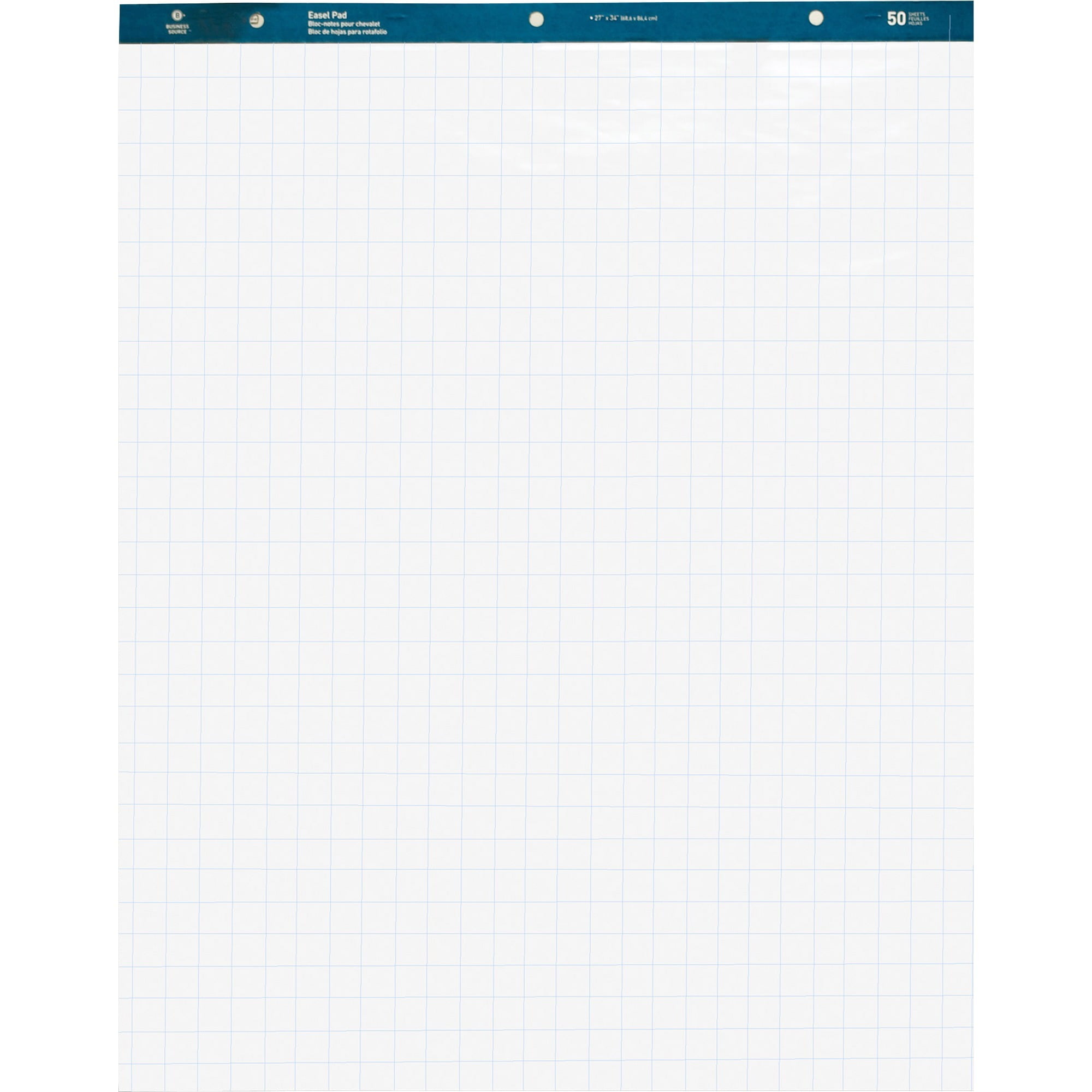 Business Source Quad Easel Pad - 50 Sheets - 15 lb Basis Weight - 27 Business Source Quad Easel Pad - 50 Sheets - 15 lb Basis Weight - 27