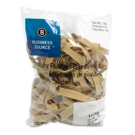 Business Source Quality Rubber Bands Size: #84 - 3.5" Length x 0.5" Width - Sustainable - 150 / Pack - Rubber - Crepe