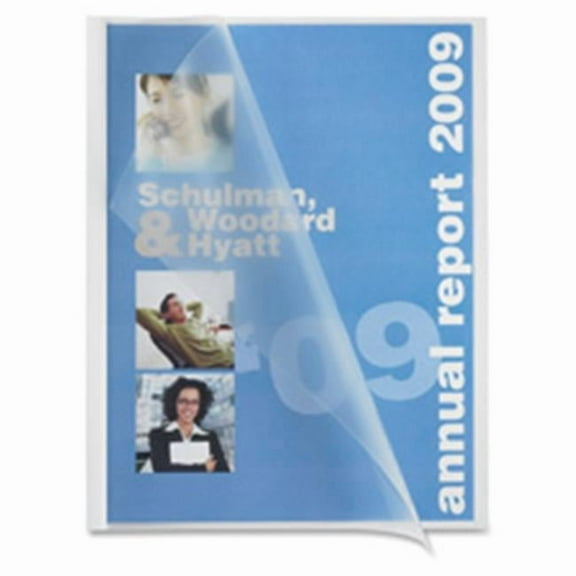 Business Source Report Cover- Poly-.13 in. Capacity- 50-PK- CL Cover-WE Binding