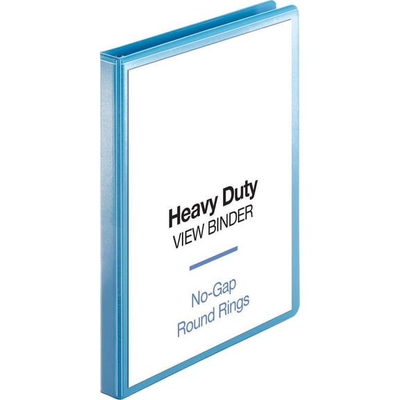 Business Source Round-ring View Binder - 1/2" Binder Capacity - Letter - 8 1/2" x 11" Sheet Size - 125 Sheet Capacity - Round Ring Fastener(s) - 2 Int | Bundle of 2 Each
