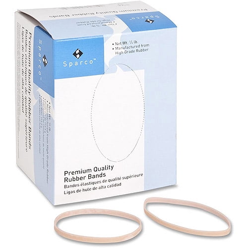 Business Source Rubber Bands - 3" Length - 125 mil Thickness - 237 / Pack - Natural | Bundle of 5