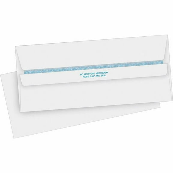 Business Source Security Invoice Envelopes, #10 (4.13" x 9.50") , Self-Seal, 500 Envelopes/ Box