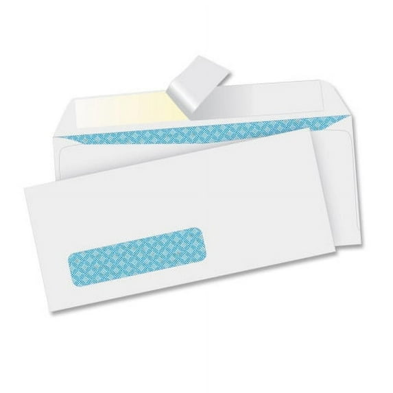 Business Source Security Tint Window Envelopes Business - #10 - 9 1/2" Width x 4 1/8" Length - Peel & Seal - Wove - 500 / Box - White