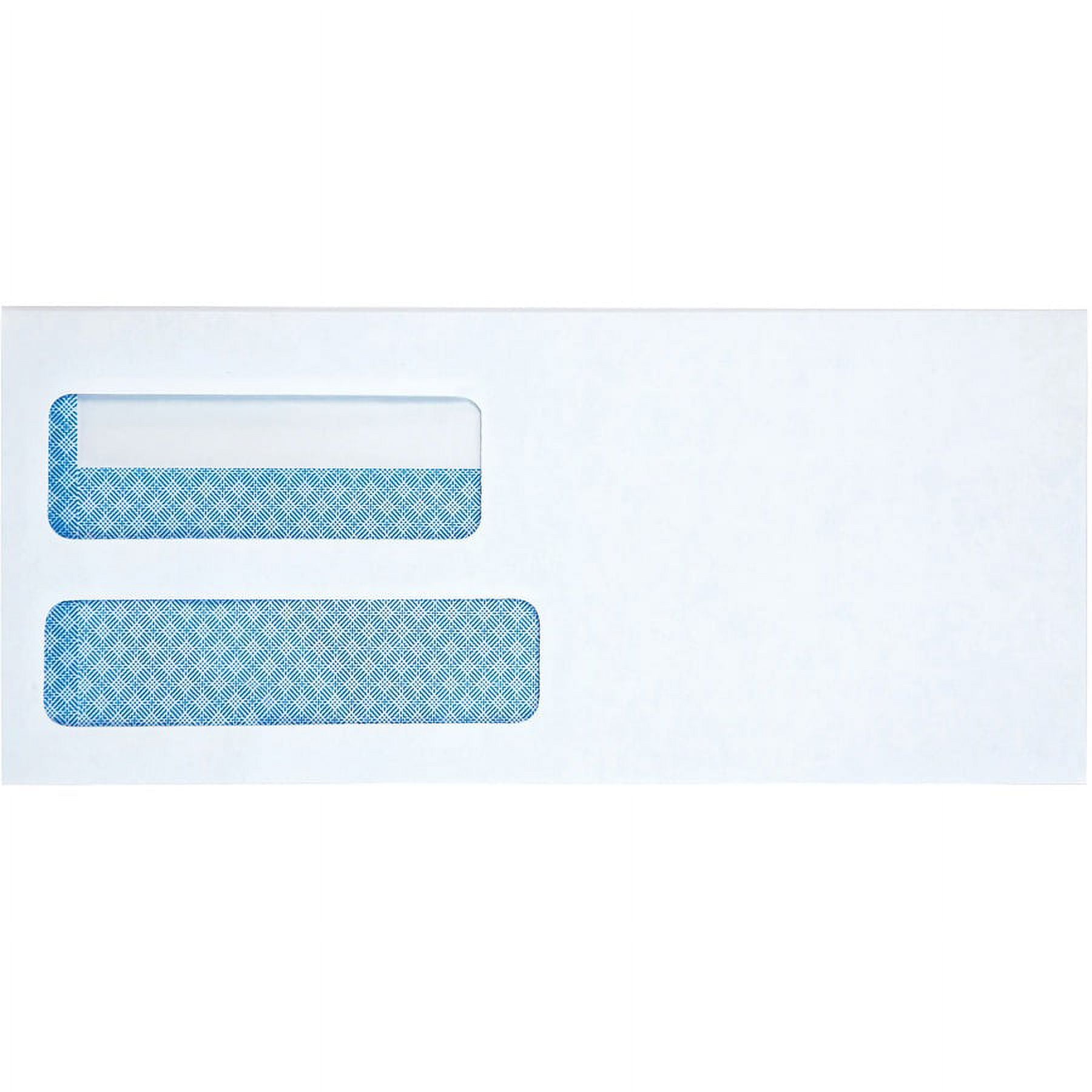 Business Source Double Window #10 Envelopes - Double Window - #10 - 24 lb - Self-sealing - 500 / Box - White Business Source Double Window #10 Envelopes - Double Window - #10 - 24 lb - Self-sealing - 500 / Box - White
