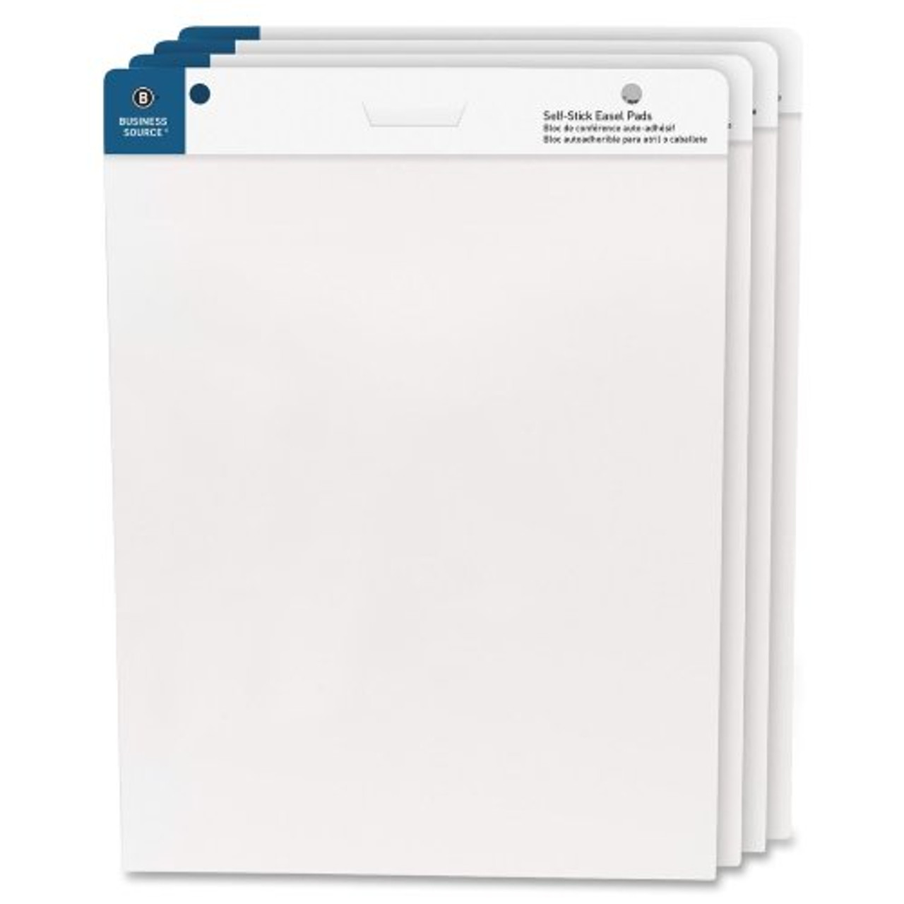Business Source Selfstick Easel Pads 30 Sheet Unruled 25" X 30
